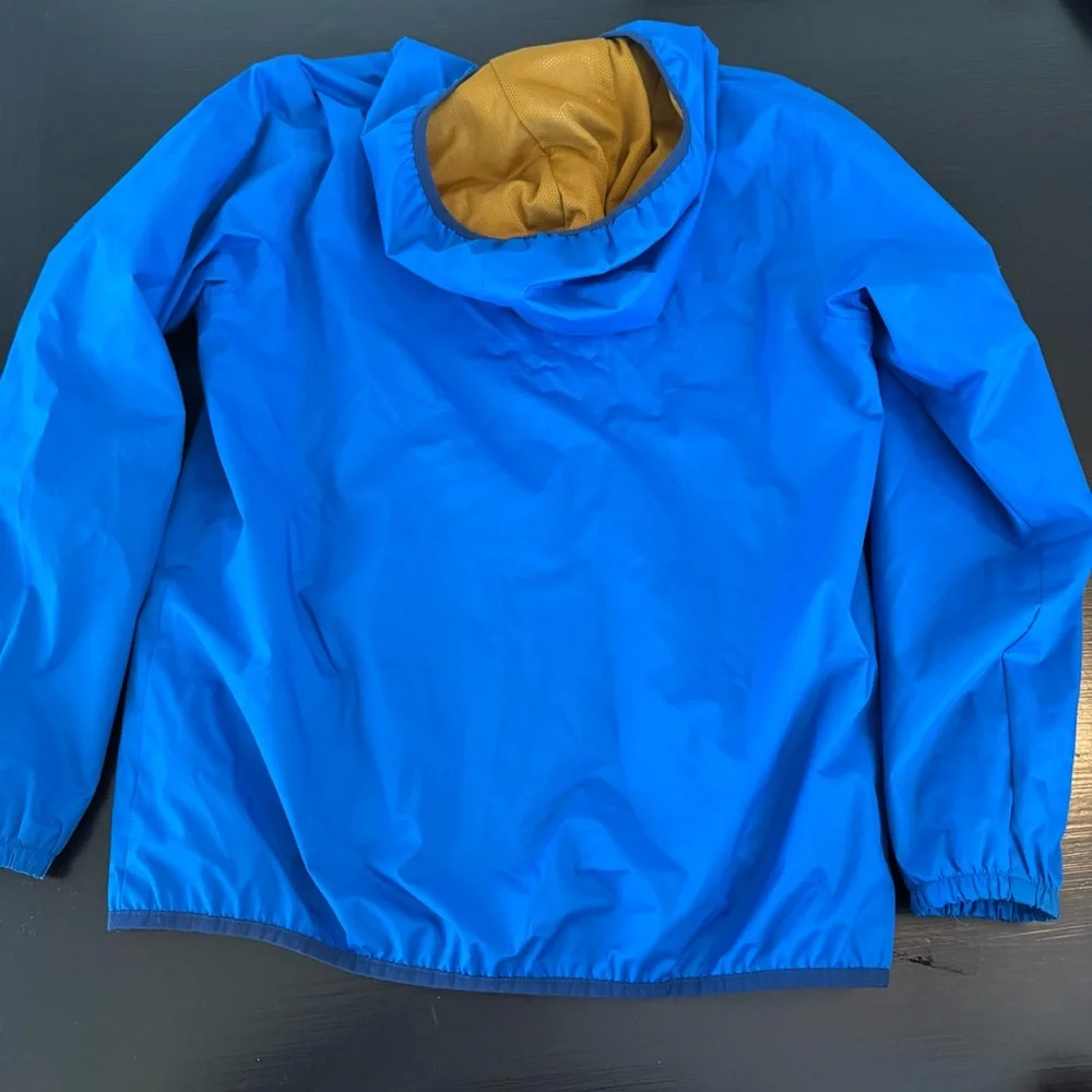 teen / young adult Blue rain Jacket with‎ Hood size 18 XL